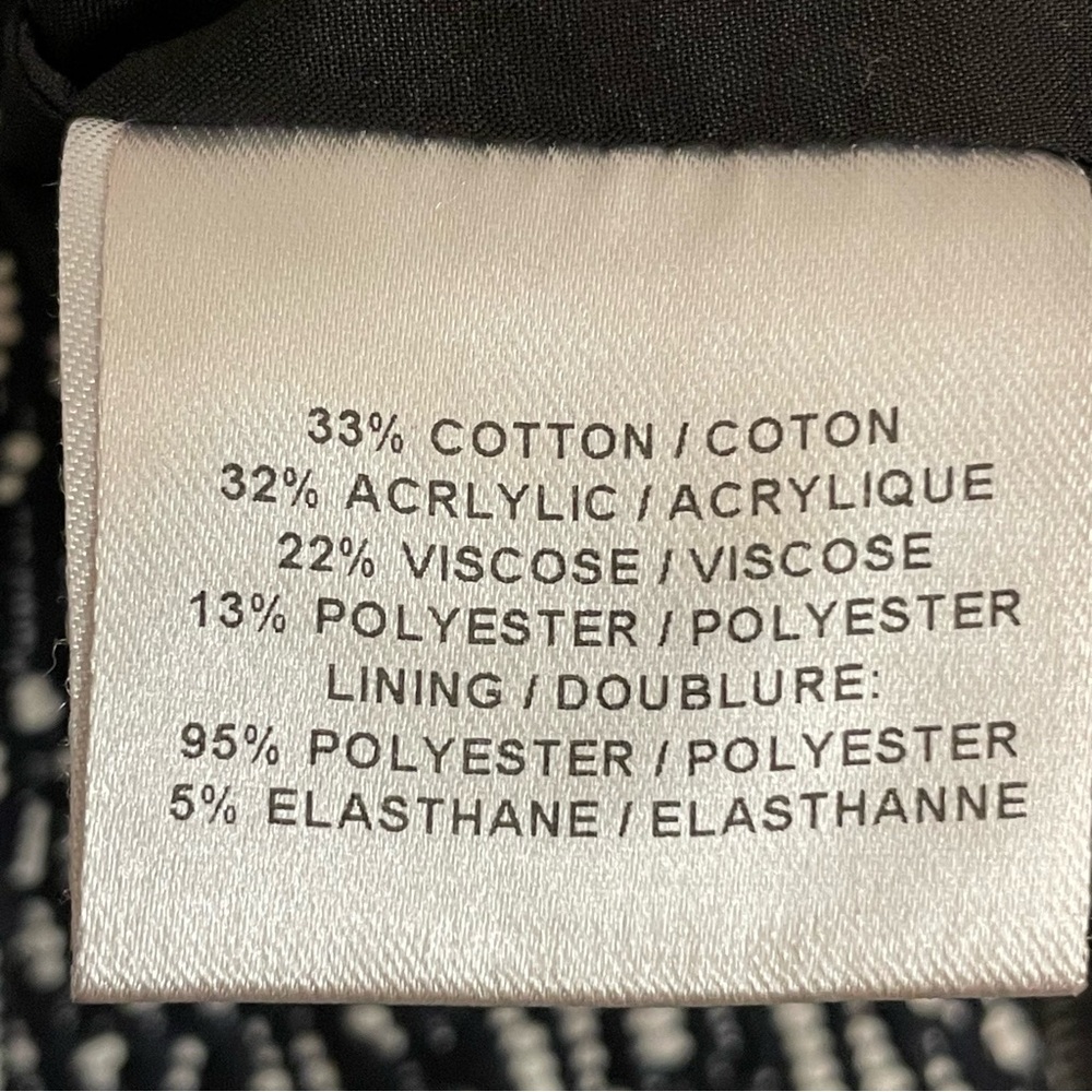 JUDITH & CHARLES Black and White Patterned V-neck Dress - Picture 5 of 8